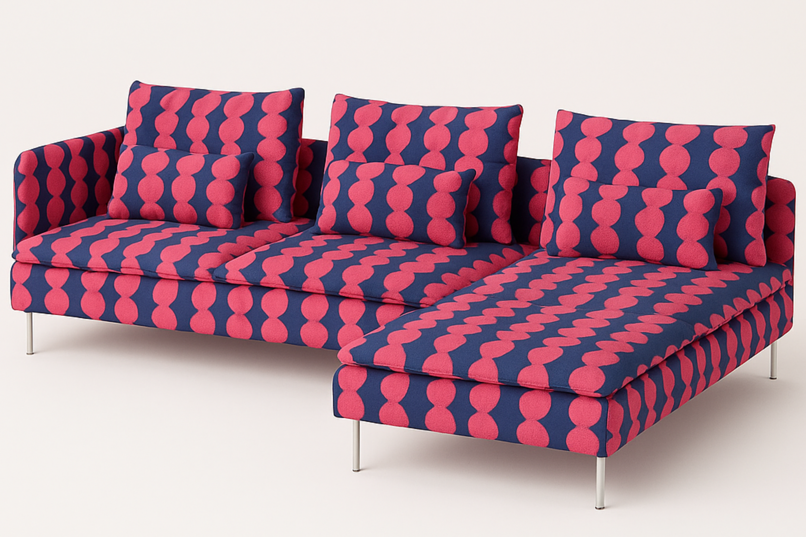 Custom Adire Sofa Slip Covers